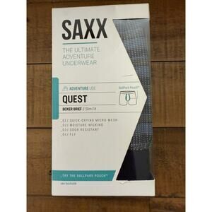SAXX Quest Boxer Brief Mens XS Adventure Underwear Slim Fit Moisture Wicking